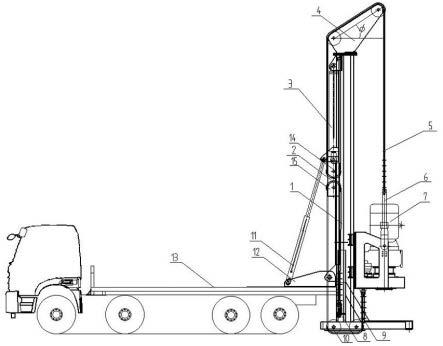 一种车载钻机提升机构的制作方法
