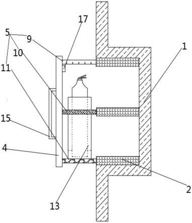 一种储能空间灭火器存放结构的制作方法