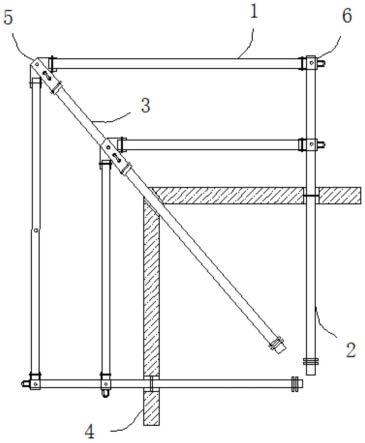 悬挑脚手架工字钢转角连接件的制作方法