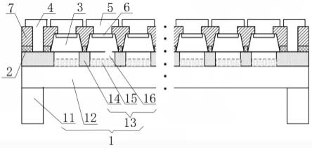一种硅基宽光谱探测器阵列及其制备方法与流程