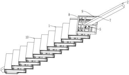 大梁式钢结构组装堆叠楼梯的制作方法