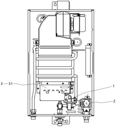 一种含有燃气分气管的燃气热水器的制作方法