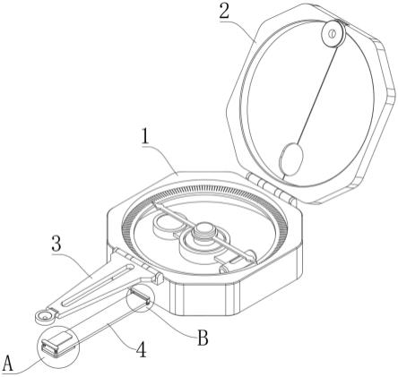 一种便携式地质罗盘的制作方法