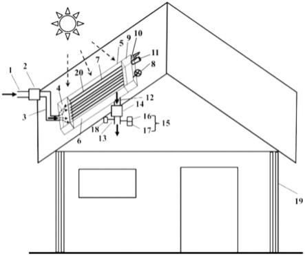 一种应用太阳能光热分离膜的新风装置