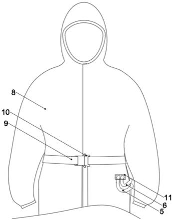 一种内置降温背心的防护服的制作方法