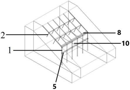 一种切坡建房装配式微型桩与格构梁组合结构