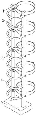 一种输电铁塔基础抱箍爬梯安装装置的制作方法