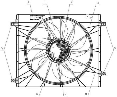 一种基于LIN控制的发动机冷却风扇叶轮及其风扇总成的制作方法