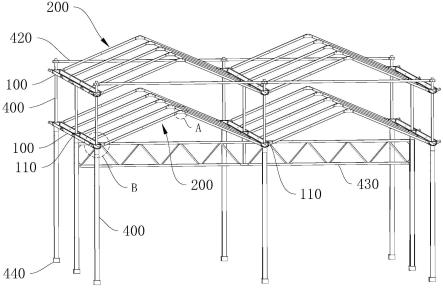 双层文洛式薄膜温室屋面结构的制作方法