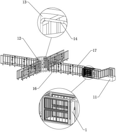 一种养牛场用分牛栏