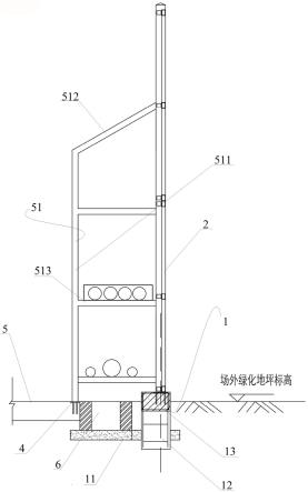 一种带有水电支撑结构的围挡设施的制作方法