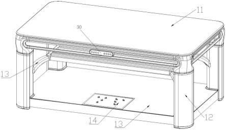 一种带有足疗功能的双层升降取暖桌的制作方法