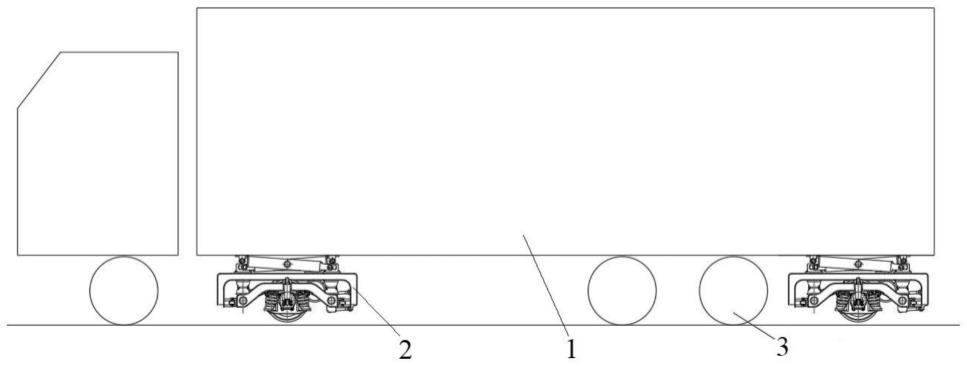 一种山地齿轨交通系统公路轮轨齿轨三用车辆的制作方法