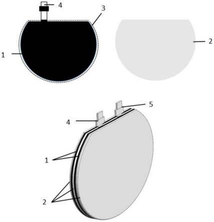 异形微型柔性电池结构