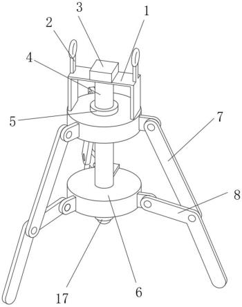 一种悬挂式剪切波速测试仪探头支撑装置的制作方法