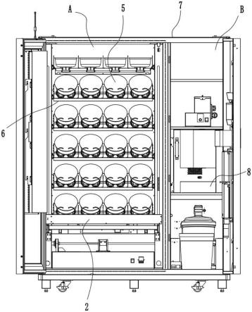 餐盒传送装置及其米粉自动售卖机的制作方法