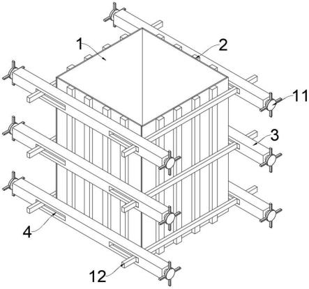 一种柱模板加固结构的制作方法