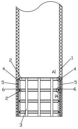 玻璃钢塔器容器改造内侧防渗支撑结构的制作方法