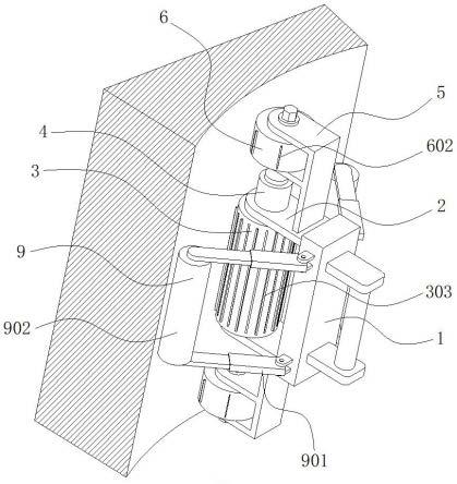 一种建筑施工弧面墙体打磨装置的制作方法