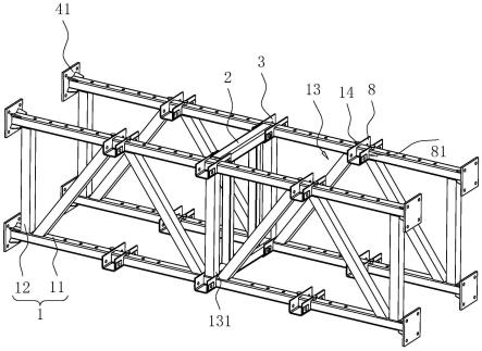 一种围护系统施工平台模块的框架梁单元的制作方法