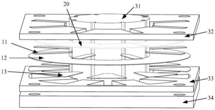 动压气体推力轴承弹性支承箔片结构及其制备方法