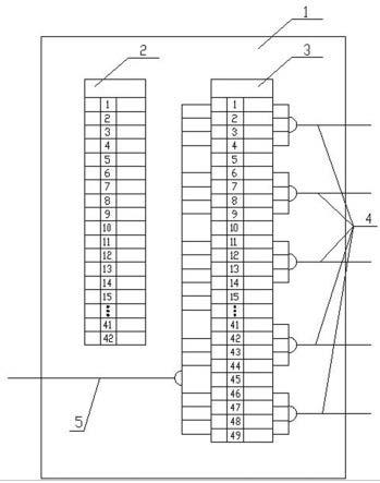 用于四角切圆锅炉炉膛一、二次风执行机构的接线结构的制作方法