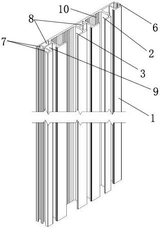 一种家用梯铝合金井道随行电缆走线型材结构的制作方法