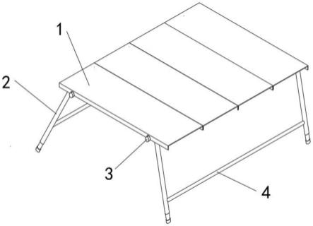 一种简易组装折叠的桌子的制作方法