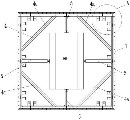 对八字内对撑大空间轻型单壁套箱钢围堰及施工方法与流程