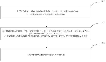 一种应用二氧化碳促进栅藻生产α-亚麻酸的方法