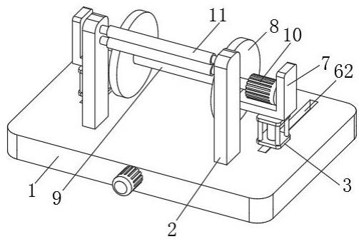 一种圆盘针织机中的卷布装置的制作方法