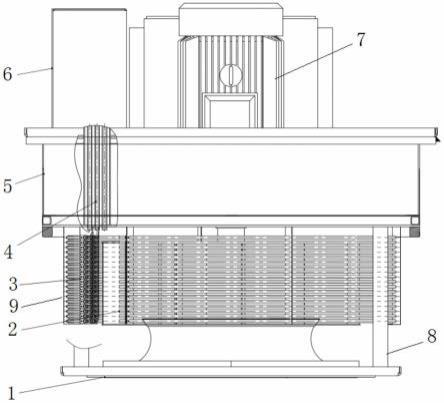 一种热处理工业炉用一体式风机加热器的制作方法