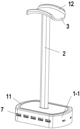 头戴式耳机支架扩展坞的制作方法