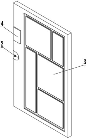 一种防护型室内平开门用锁合结构的制作方法