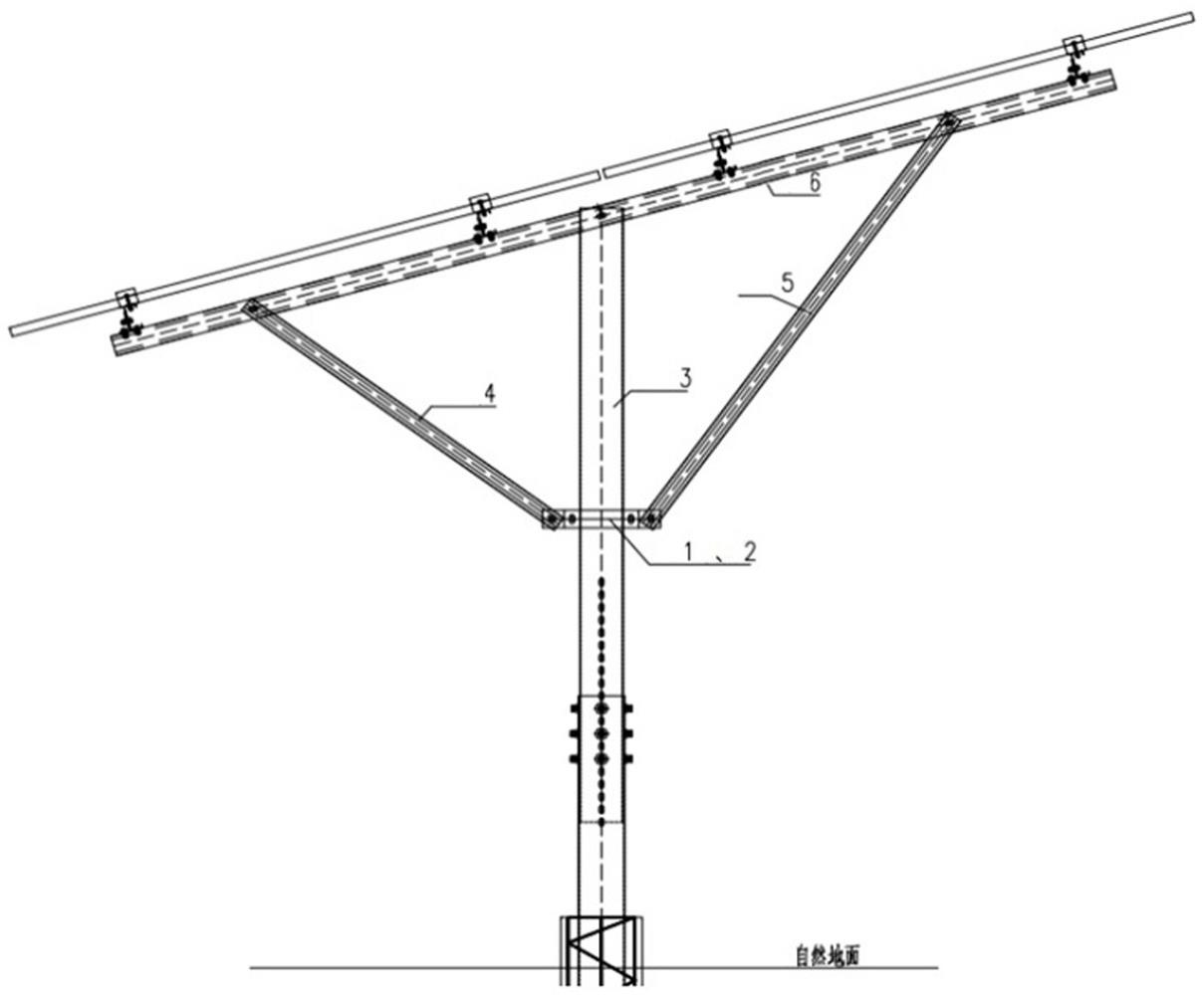 一种高可靠度的农光互补钢结构支架的制作方法