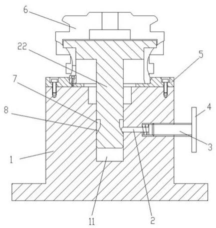 一种玻璃瓶口成型模具拉固定位装置的制作方法