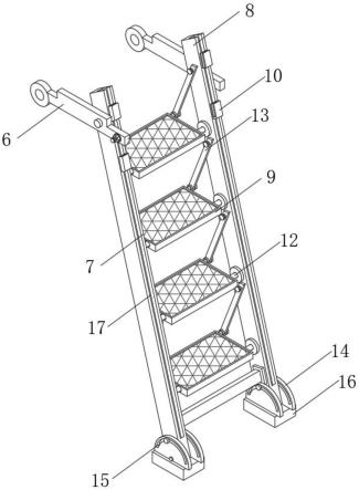 一种核磁共振检查用仪器爬梯的制作方法