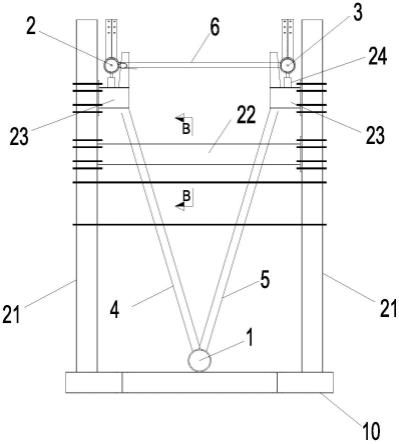 钢结构三角桁架的可调式拼装胎架的制作方法