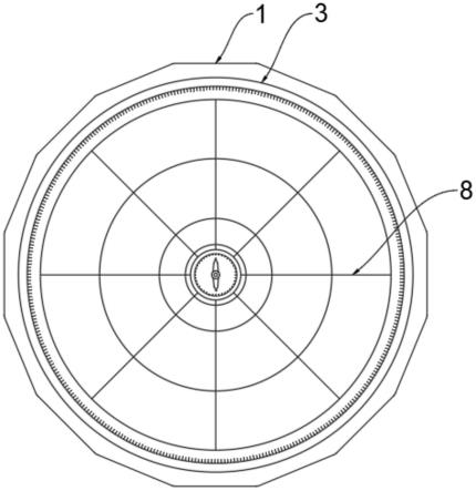 十六边型激光定位罗盘的制作方法