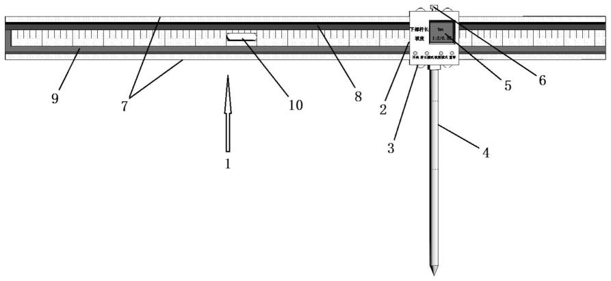 一种用于测量坡度并具备电子实时显示坡度数值的工具的制作方法