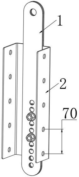 一种竹木结构折叠悬梯调节连接件的制作方法