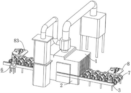 一种小型钢管抛丸清理机用传输辅助装置的制作方法