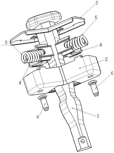 一种梯形斜面限位臂结构的车门限位器的制作方法