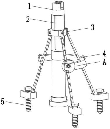 一种气动支腿式帮锚杆钻机辅助支架的制作方法