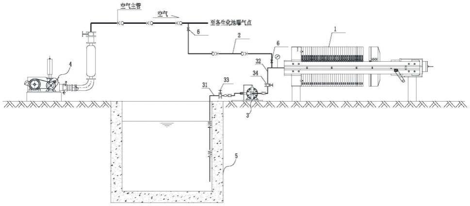 一种废水处理产生污泥减量系统的制作方法