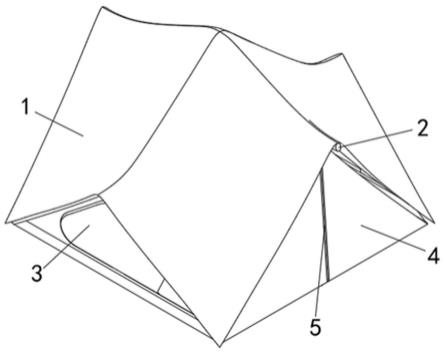 一种充气尖顶帐篷的制作方法
