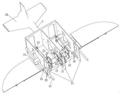 一种扑翼飞行器用扑动折叠运动机构