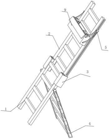 一种通信架空线缆勘察用集成梯的制作方法