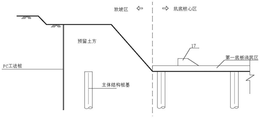 PC工法桩与斜撑组合支护结构的制作方法