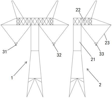 一种用于特重冰区特高压交流输电的耐张输电塔结构的制作方法